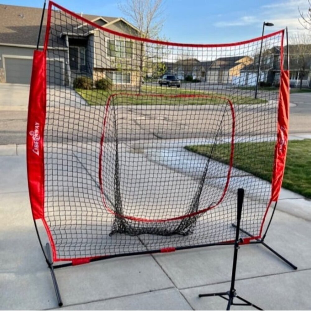 Portable Batting Net 7x7ft Baseball Softball Practice